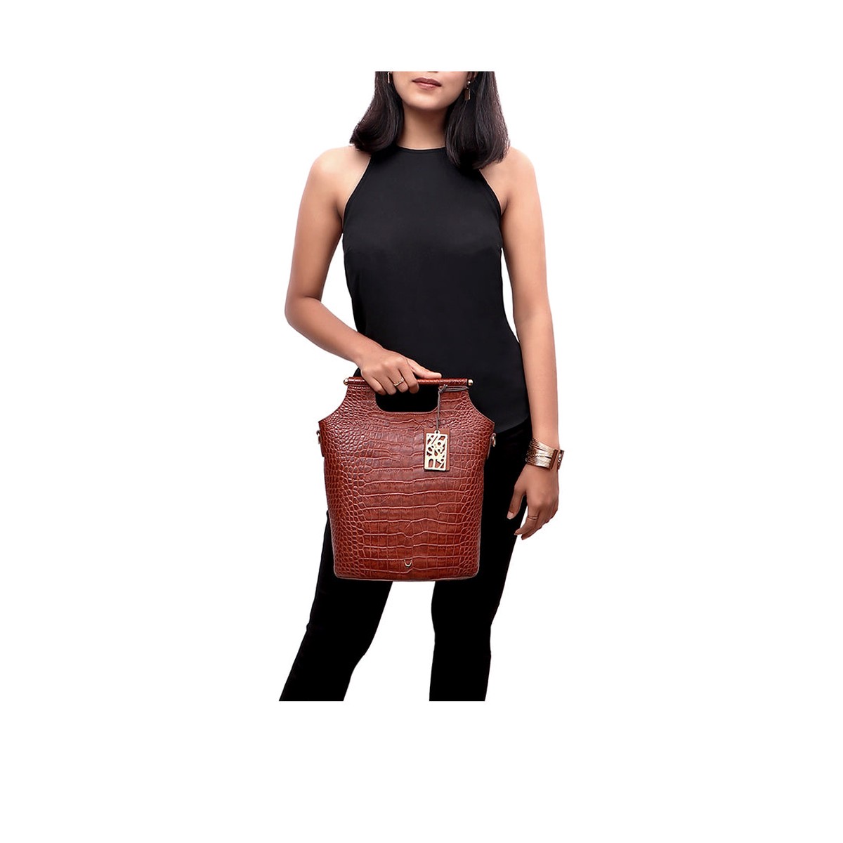 Black Magic 02 Tan Leather Shoulder Bag