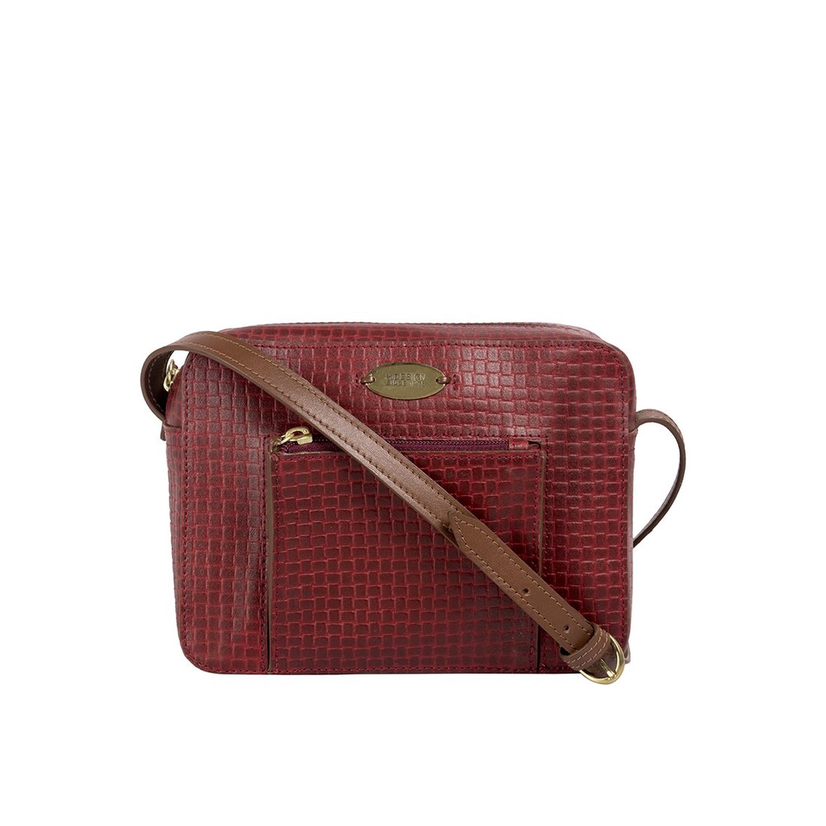 Ee Nyle 01 Red Leather Sling Bag