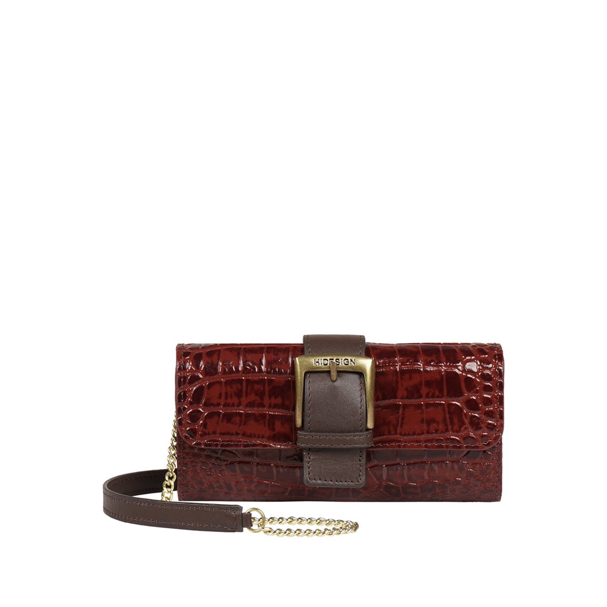 Mila 04 Red Leather Sling Wallet