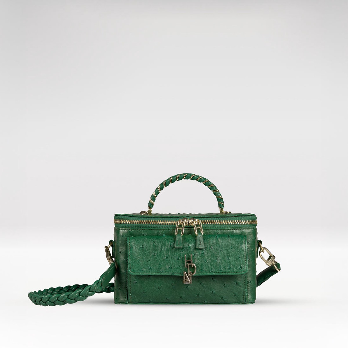 Terra 03 Green Leather Crossbody