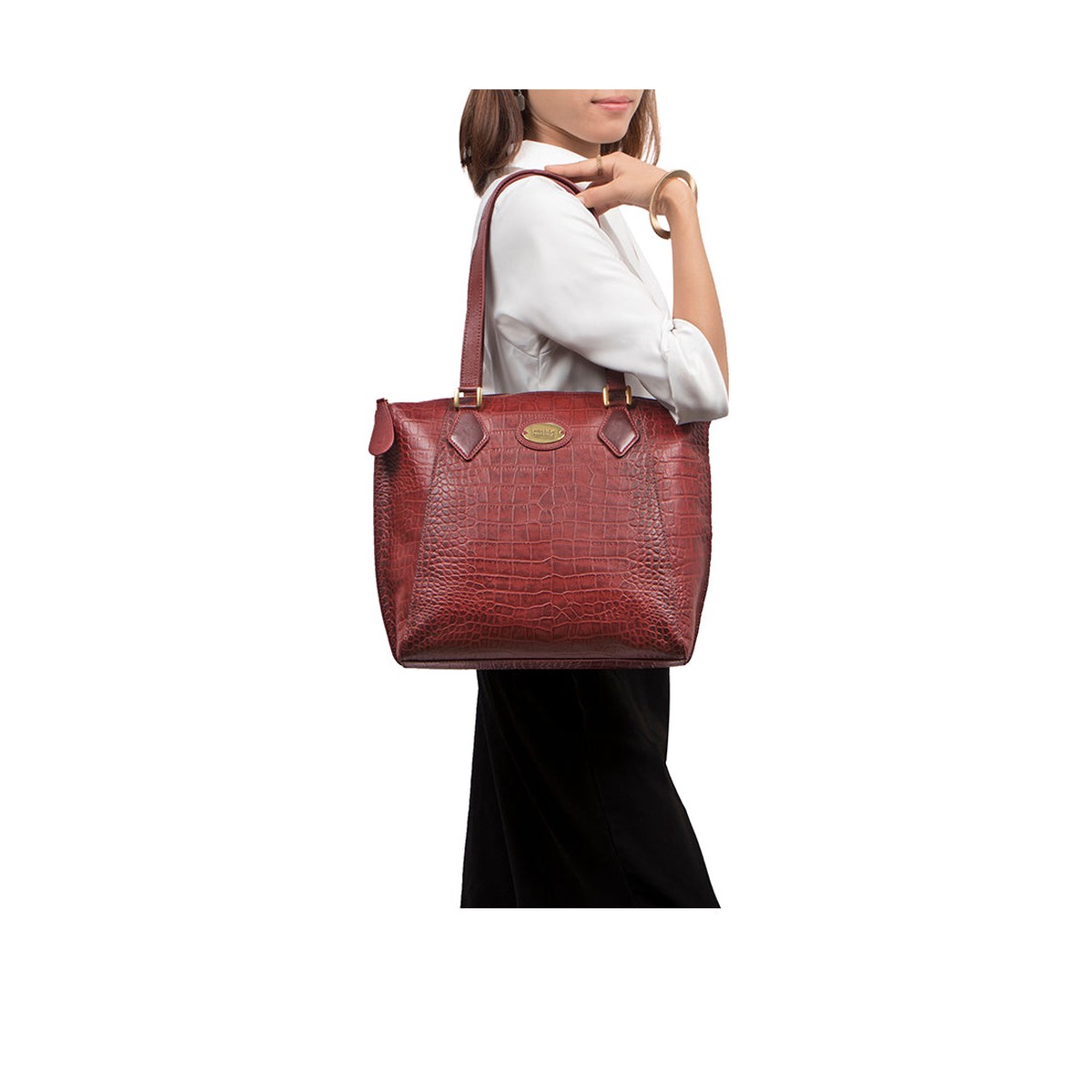 Valencia 03 Marsala Leather Tote Bag