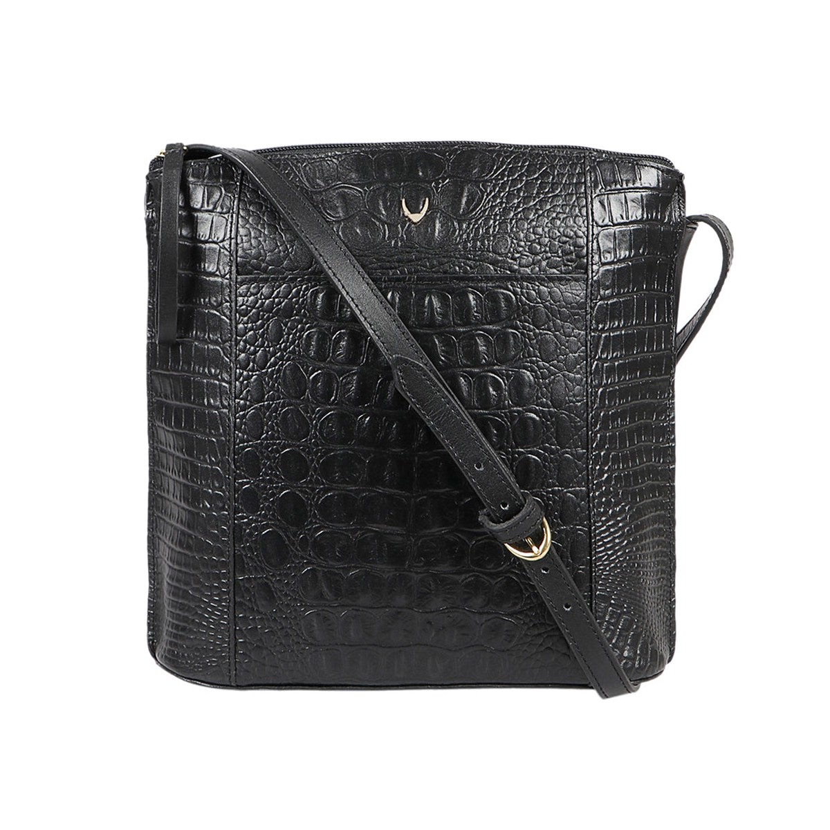 Ee Maple 01 Black Leather Sling Bag