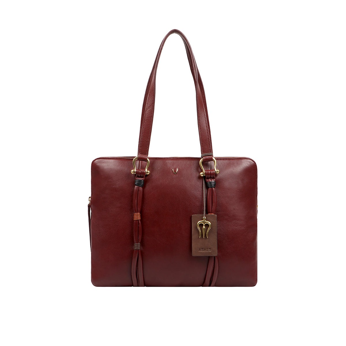 Moksha 02 Red Leather Laptop Bag