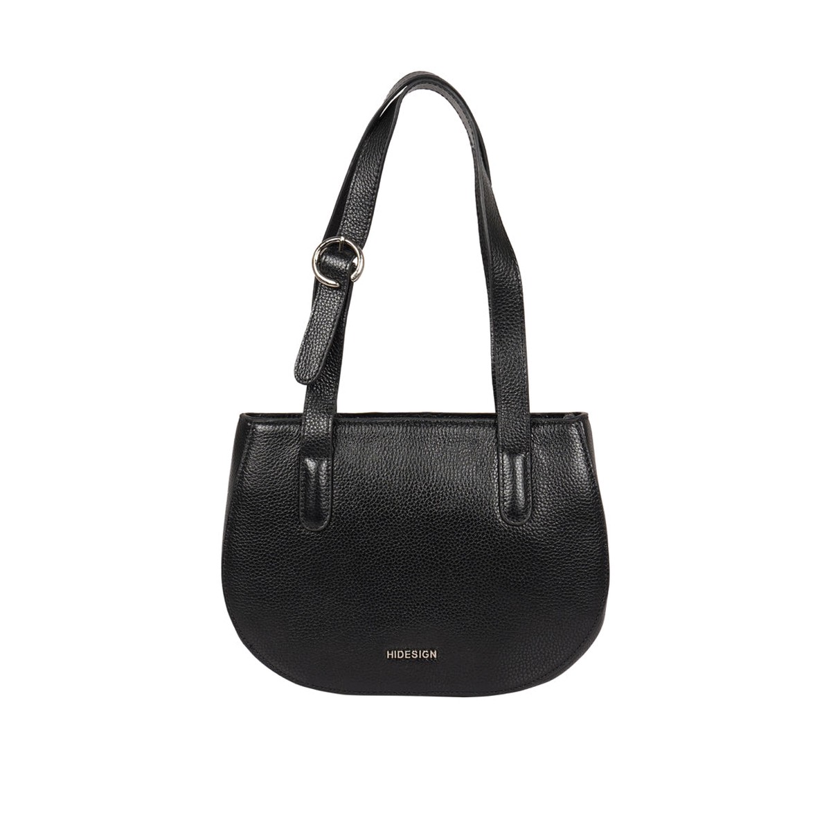 Violette 01 Black Leather Shoulder Bag