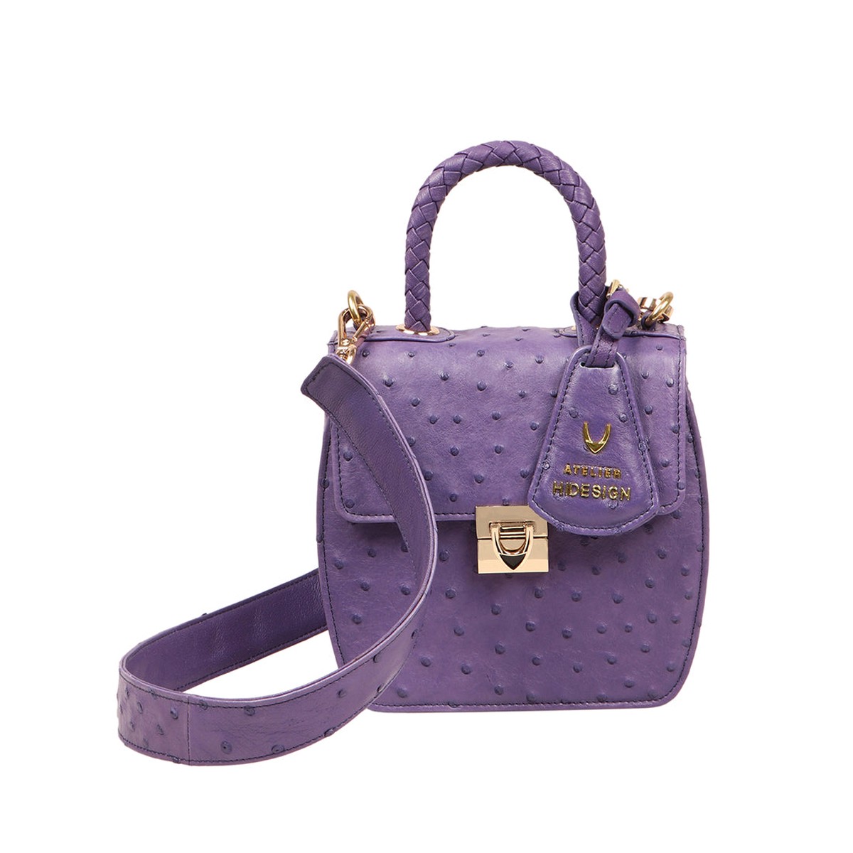 Eda 04 Violet Leather Sling Bag