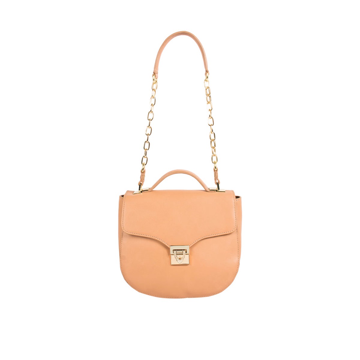 Ee Elsa Pink Leather Satchel
