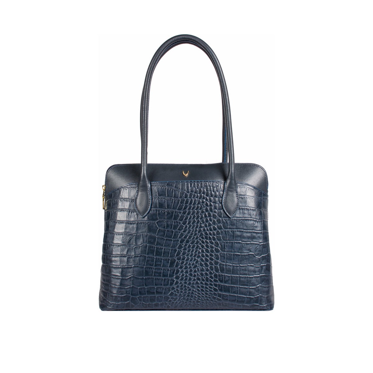 Ee Fabiola 02 Blue Leather Tote Bag