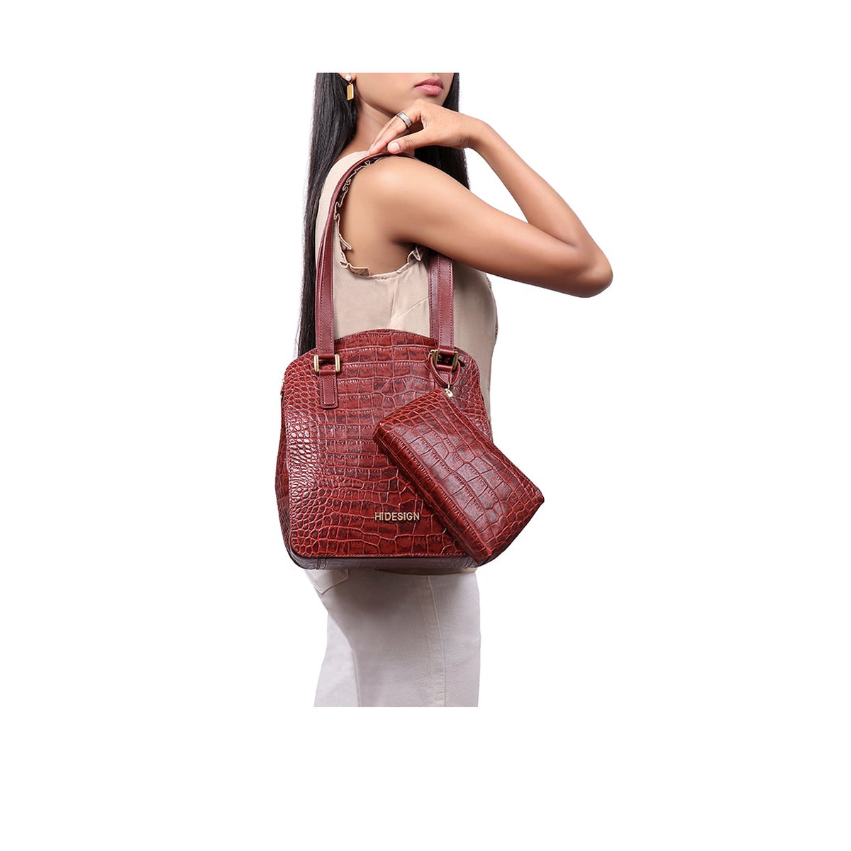 Watson 01 Red Leather Tote Bag