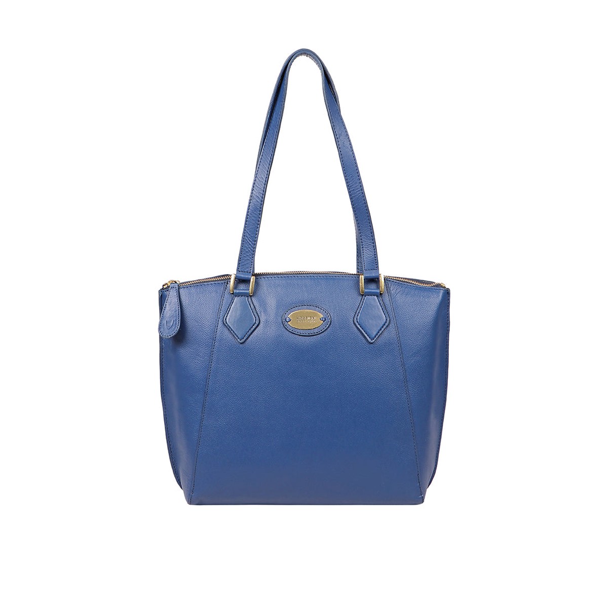 Whitney 04 Blue Leather Tote Bag