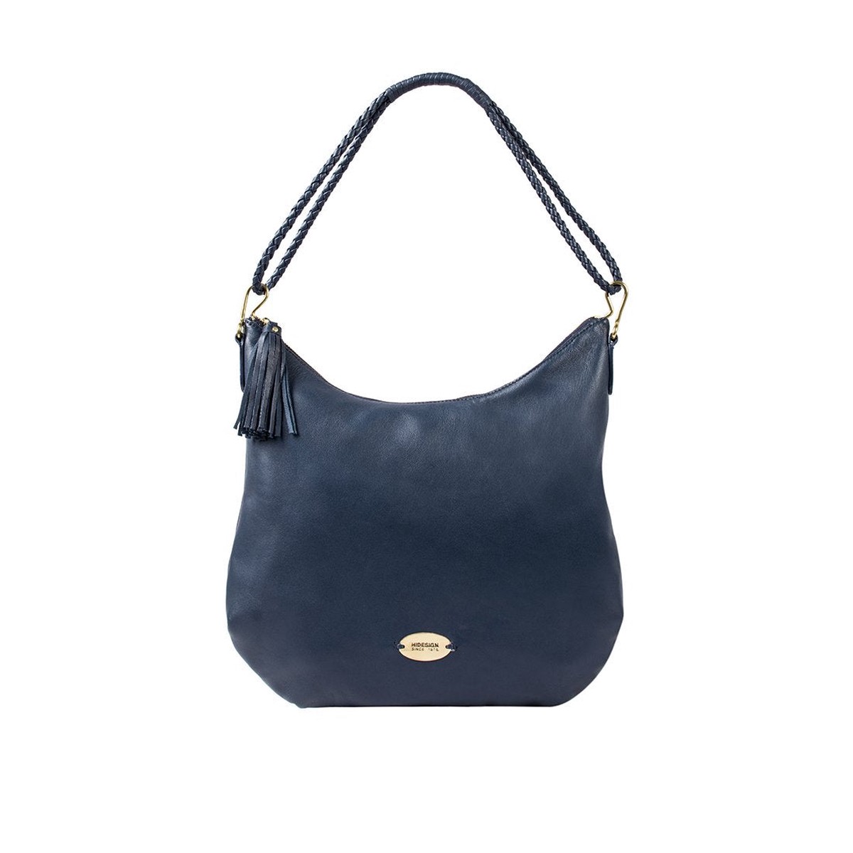 Acacia 02 Blue Leather Hobo