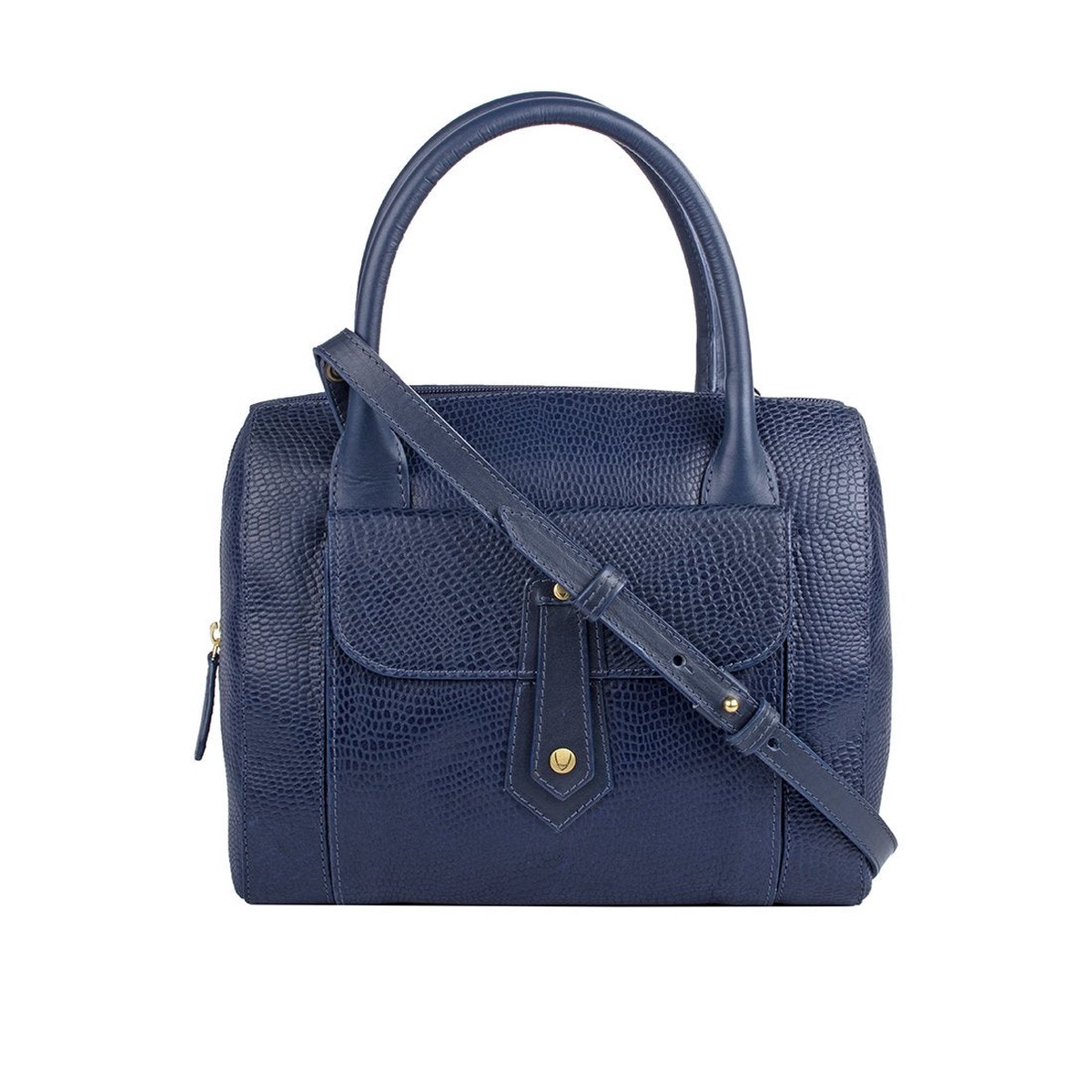 Ee Hong Kong 03 Blue Leather Satchel