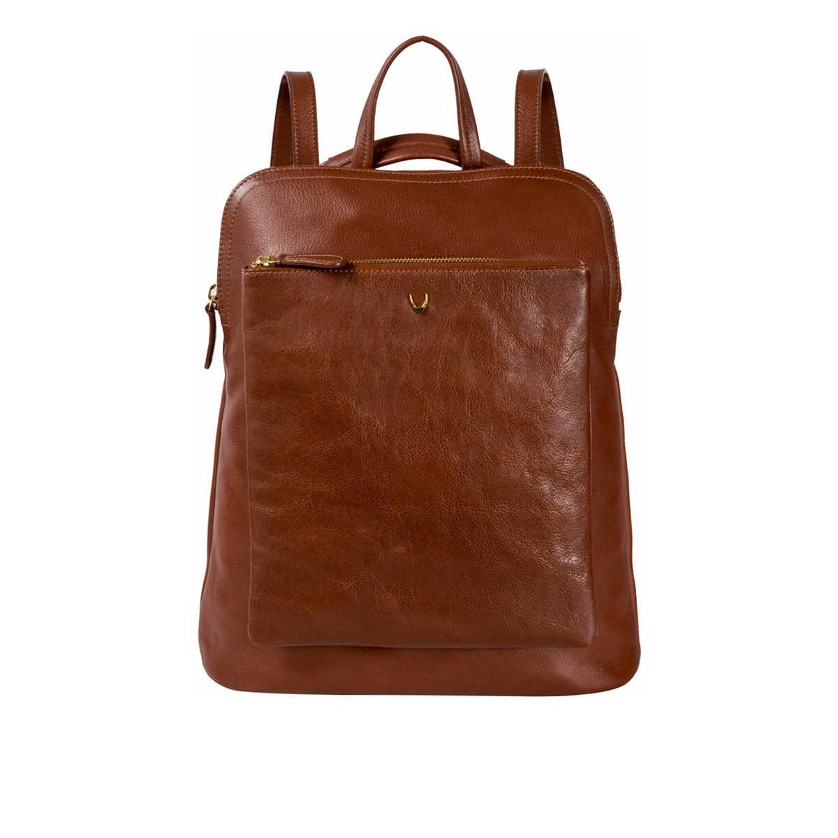 Human 01 Brown Leather Backpack