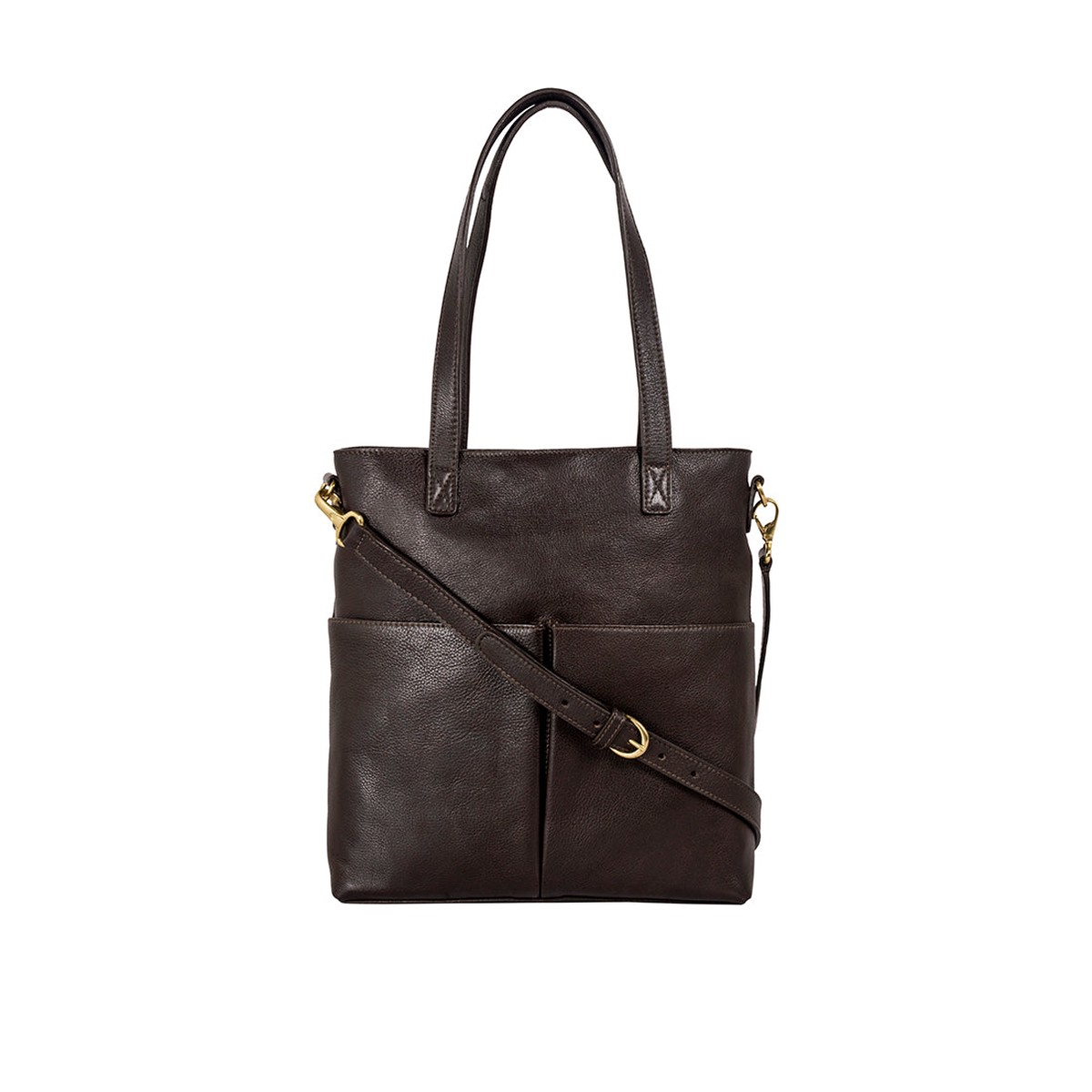 Pepper 01 Brown Leather Satchel