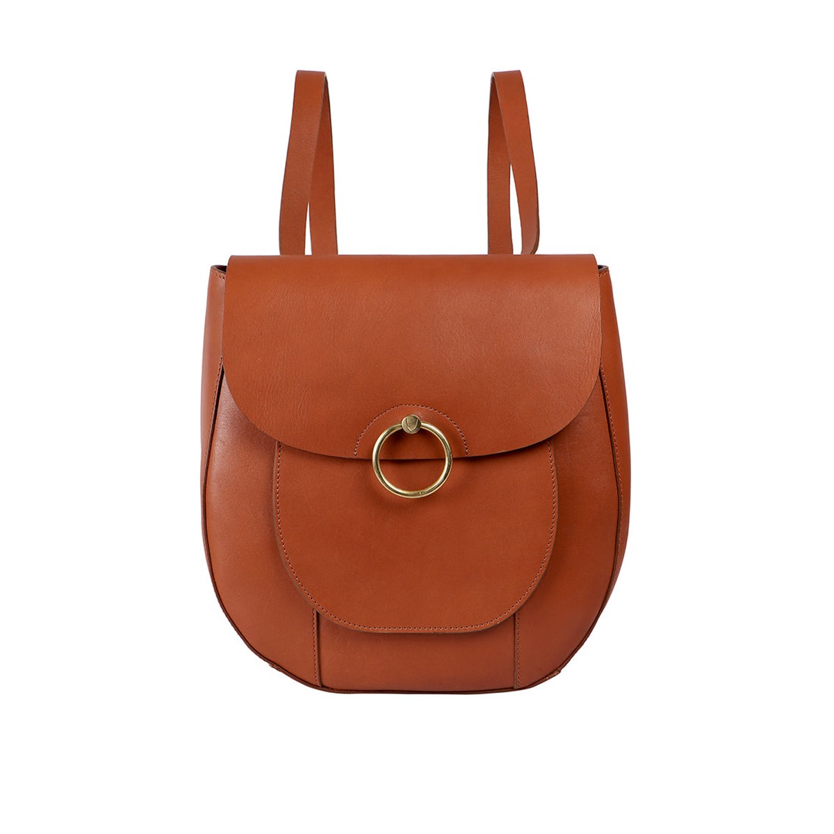 Rebel 02 Tan Leather Backpack