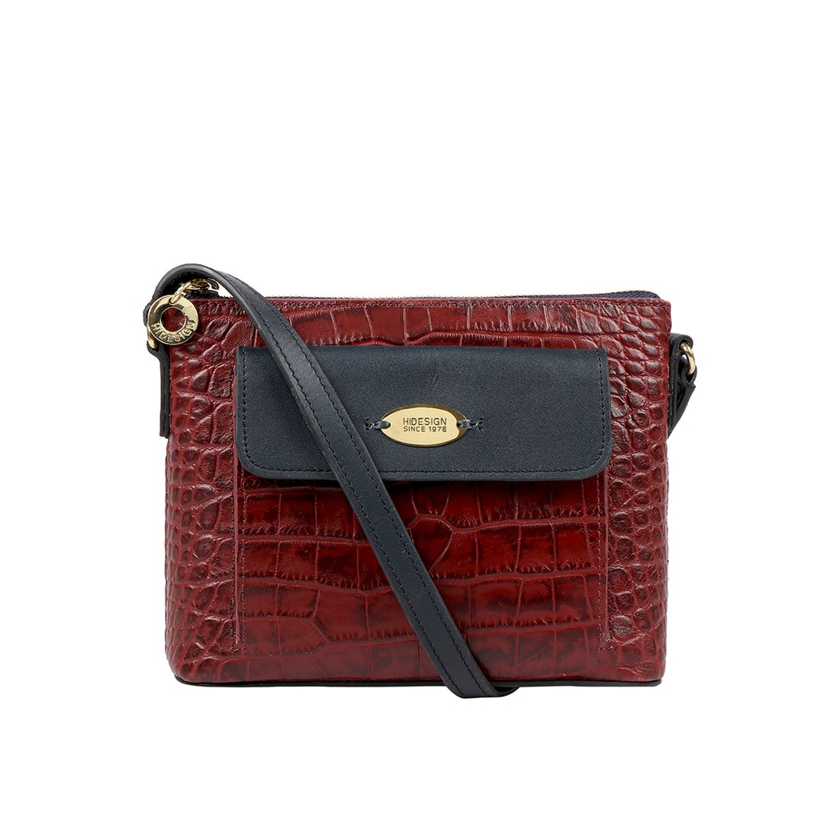 Ee Opihi 01 Red Leather Sling Bag