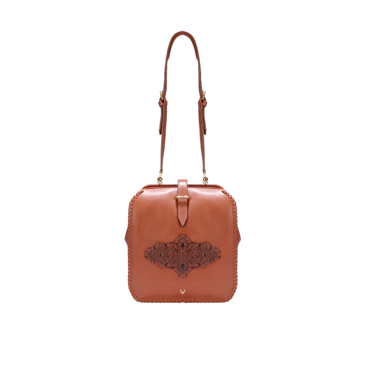 Gelda 02 Tan Leather Crossbody
