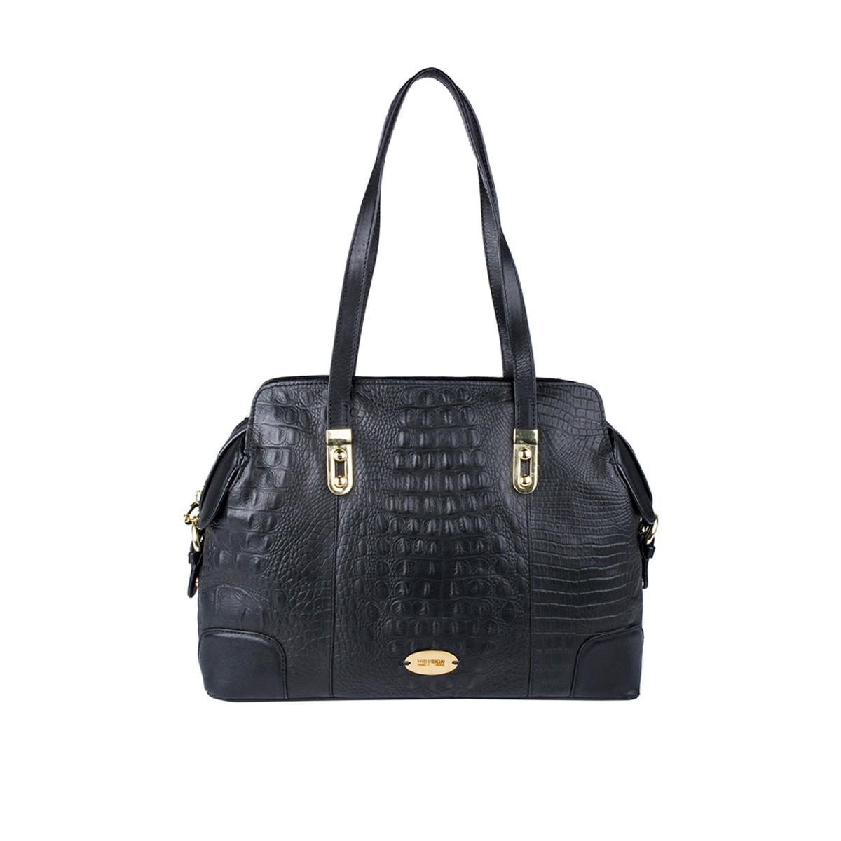 Harajuku 01 Black Leather Tote Bag