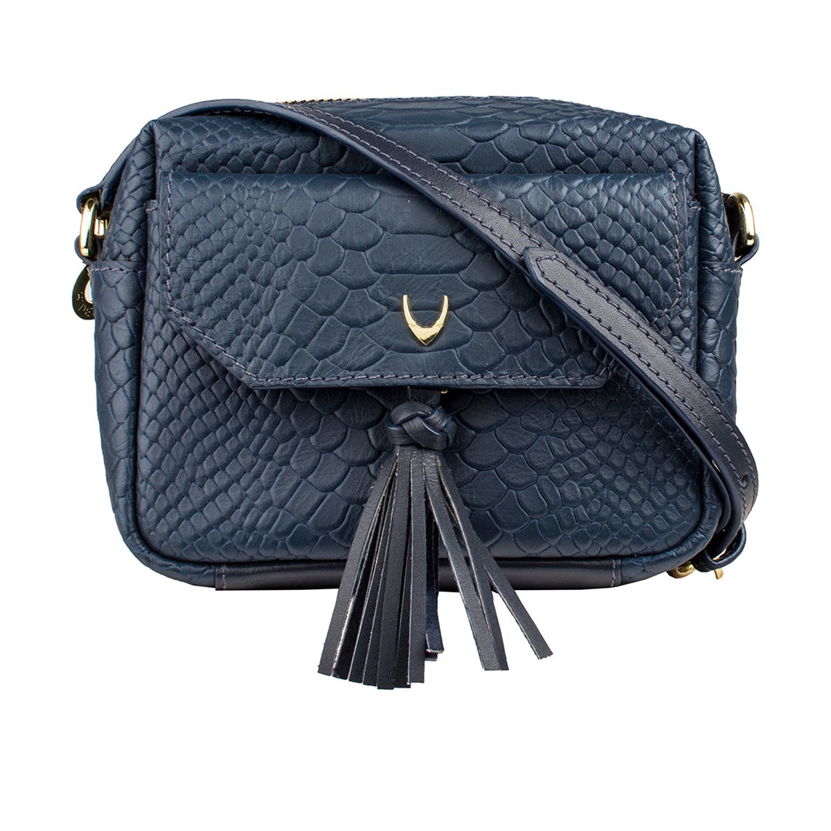Mb Ellie Blue Leather Mini Bag
