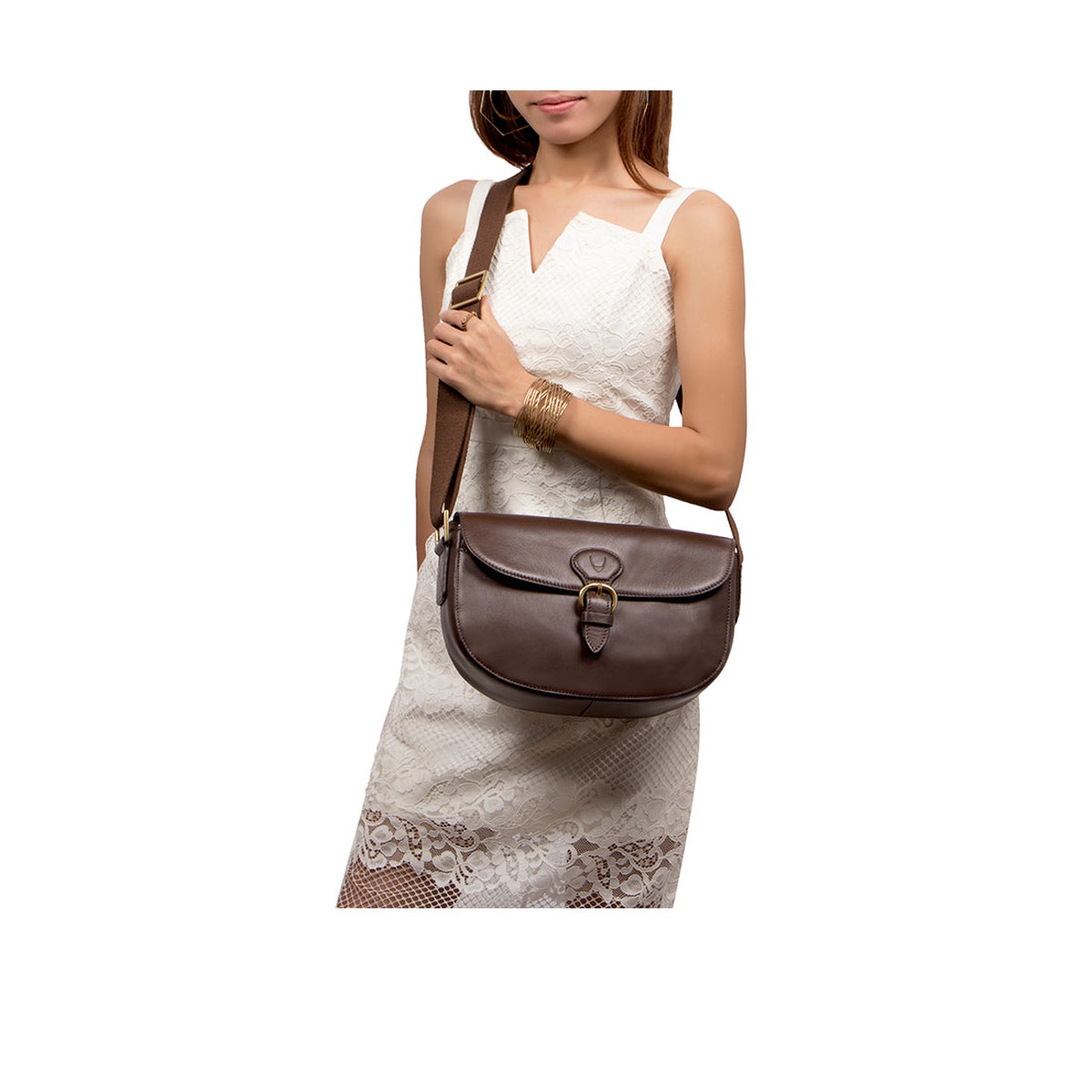 Pampas 02 Brown Leather Sling Bag