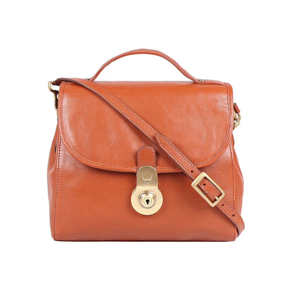 Marina Tan Leather Satchel
