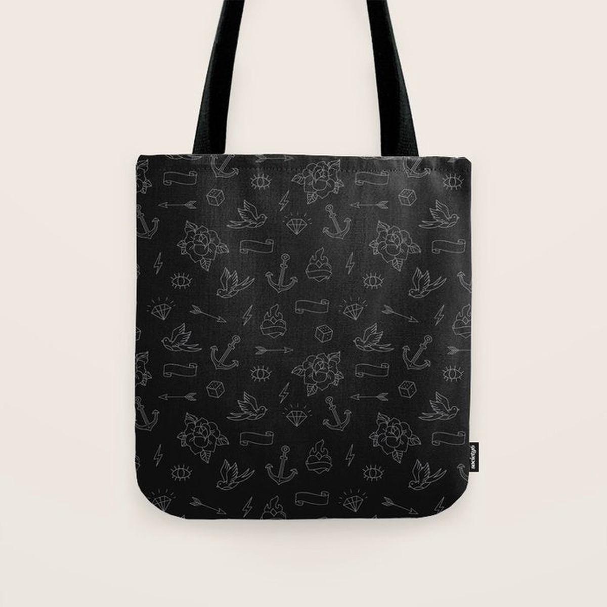 Minimalist Tattoos Tote Bag