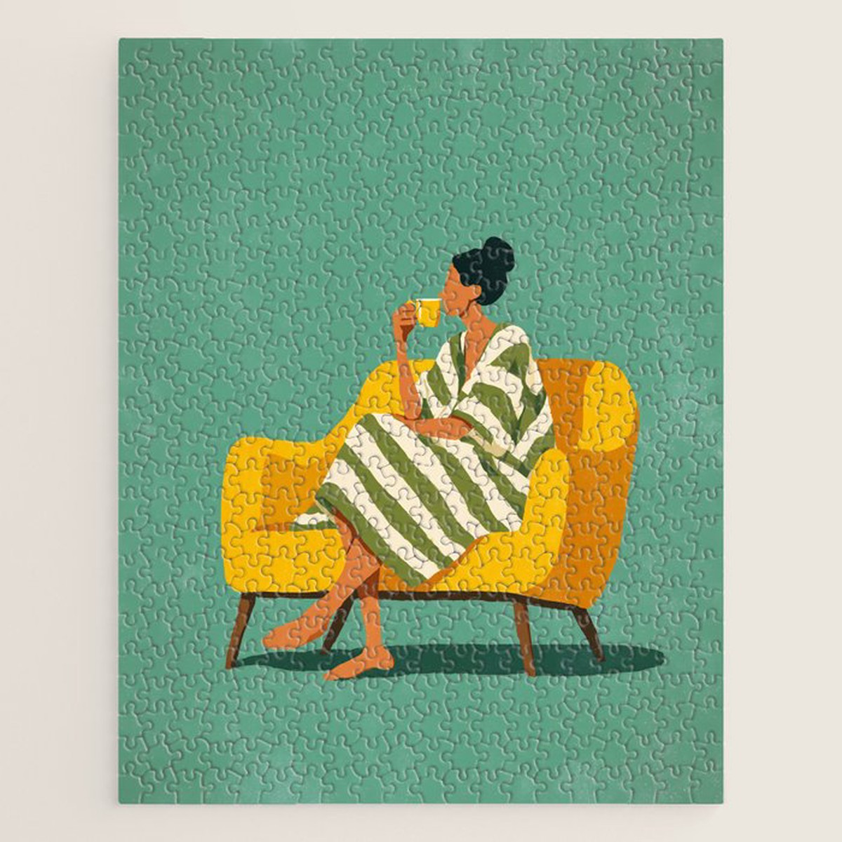 Quiet Coffee Moment at Home Jigsaw Puzzle