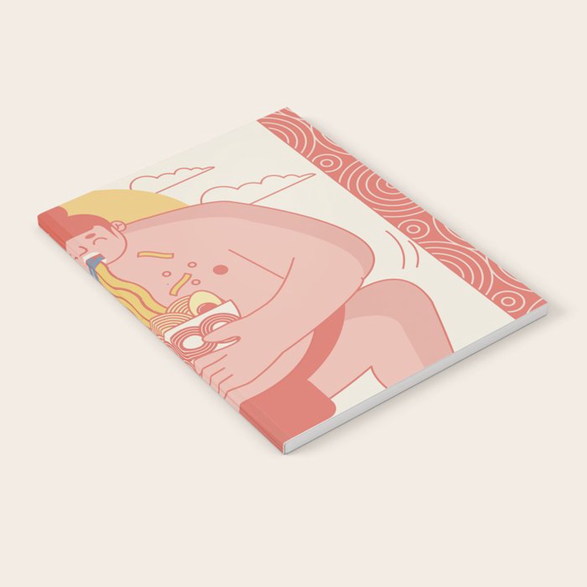 Sumo eating Ramen Notebook