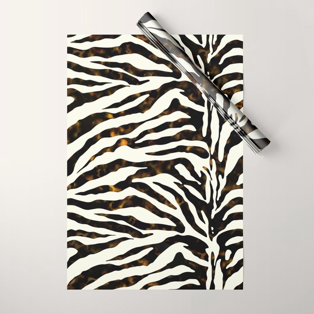 Tortoiseshell Zebra Wrapping Paper