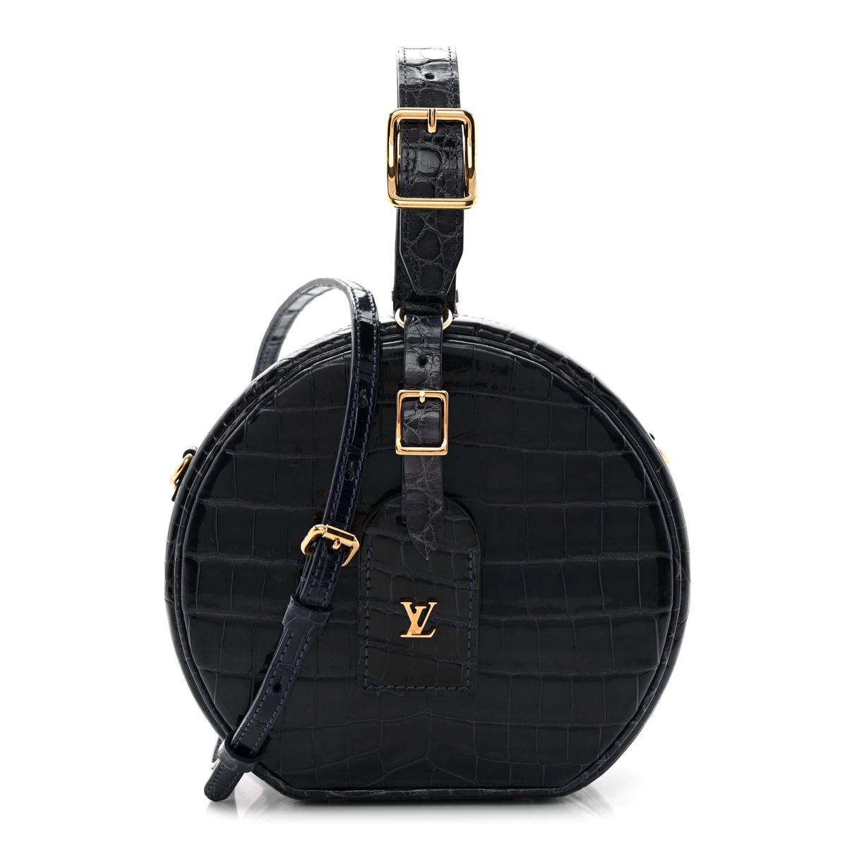 Crocodile Petite Boite Chapeau Navy