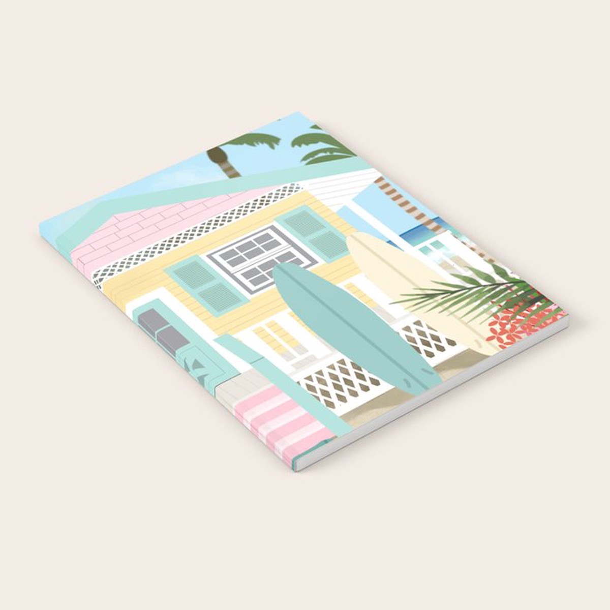 Retro beach house Notebook
