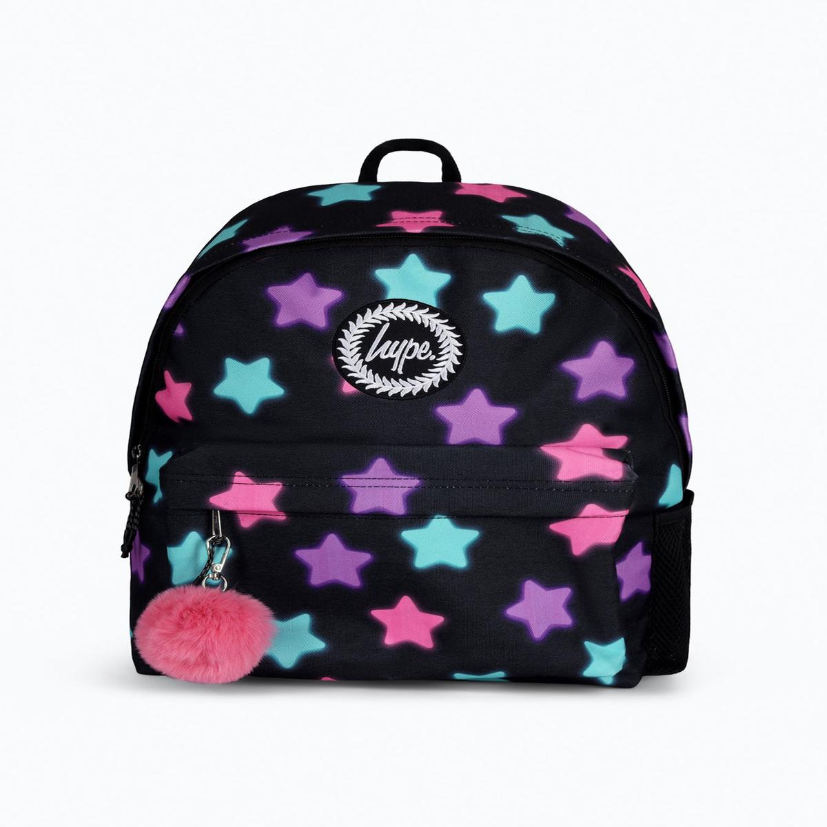 Kids Star Glow Backpack Black