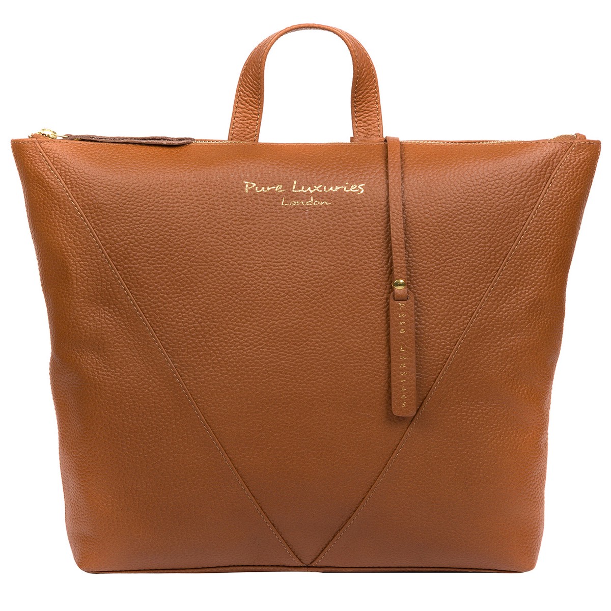 'Arti' Tan Leather Backpack