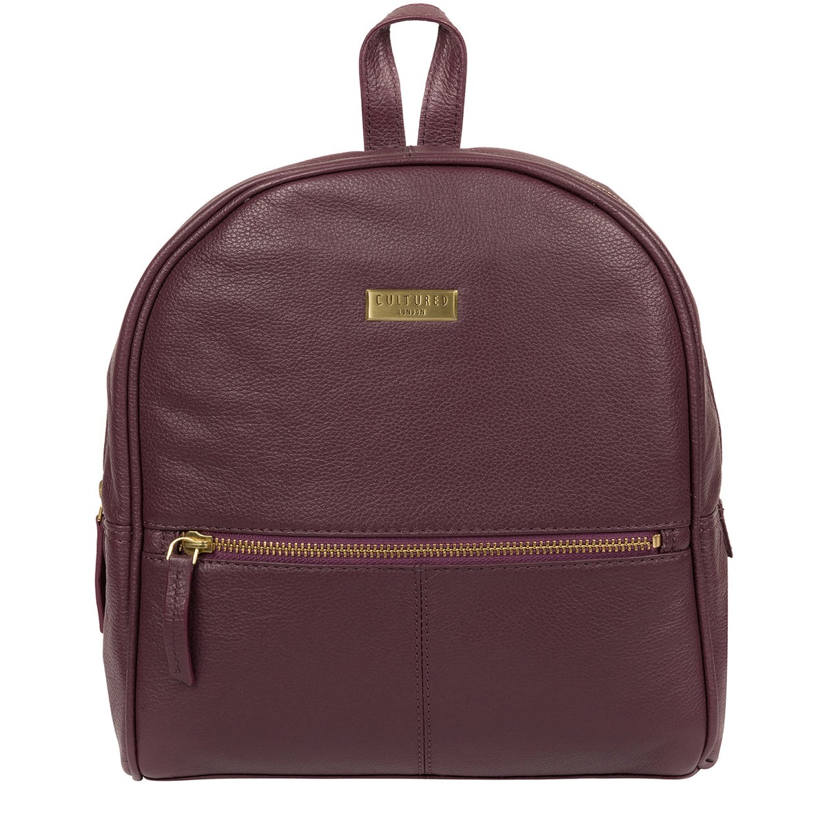 'Alyssa' Fig Leather Backpack