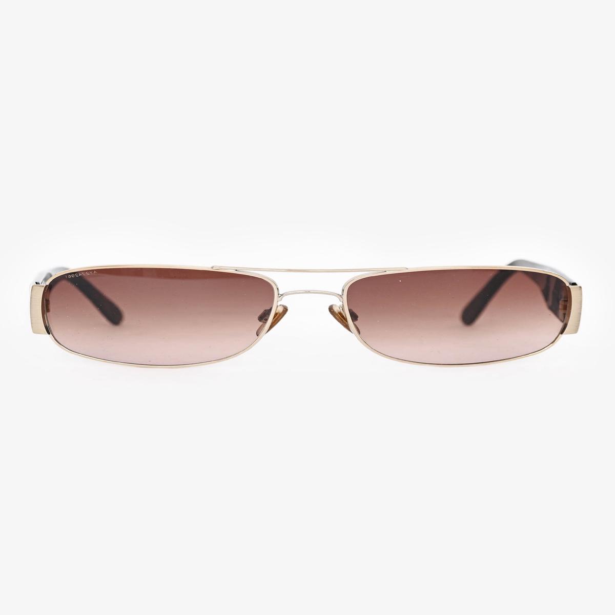 Burberry Logo Handle Tortoiseshell Rectangular Sunglasses