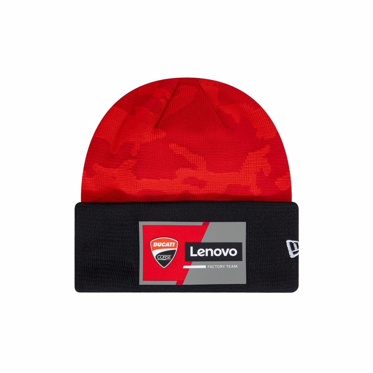 DUCATI TEAM CAMO RED CUFF KNIT MEDIUM