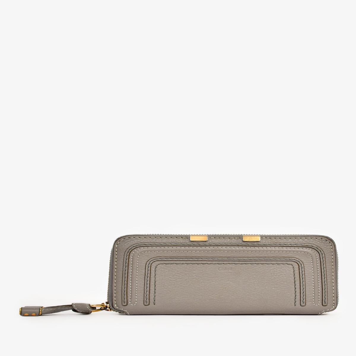 Chloe Grey Long Zip Wallet